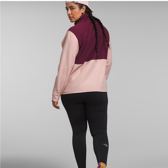 THE NORTH FACE Alpine Polartec 100 Jacket Women's Manteau Pink Moss/Boysenberry - Picture 2 of 3